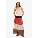 Geprinte Maxi Rok - Multicolor - 100% Viscose