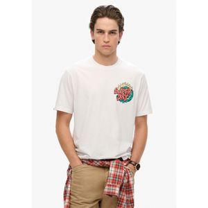 Superdry - Outdoor T-shirt - Wit - Katoen - Grafische Print