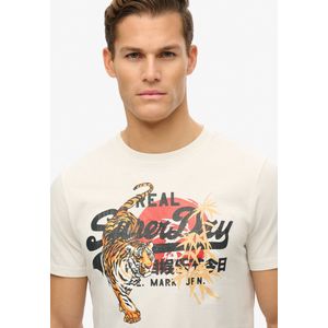 Superdry - Vl Tokyo T-shirt - Korte Mouwen - Zwart - 100% Katoen