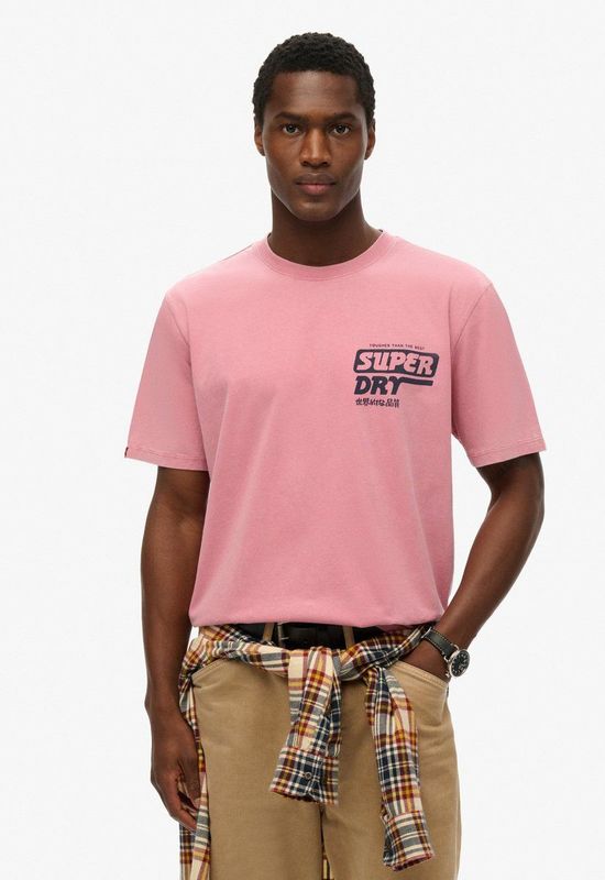 Superdry Trade Tools T-shirt - Zwart - 100% Katoen - Losse Pasvorm