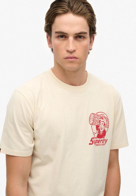 Superdry - Trade Tools Loose T-shirt - Katoen - Losse Pasvorm - Korte Mouwen