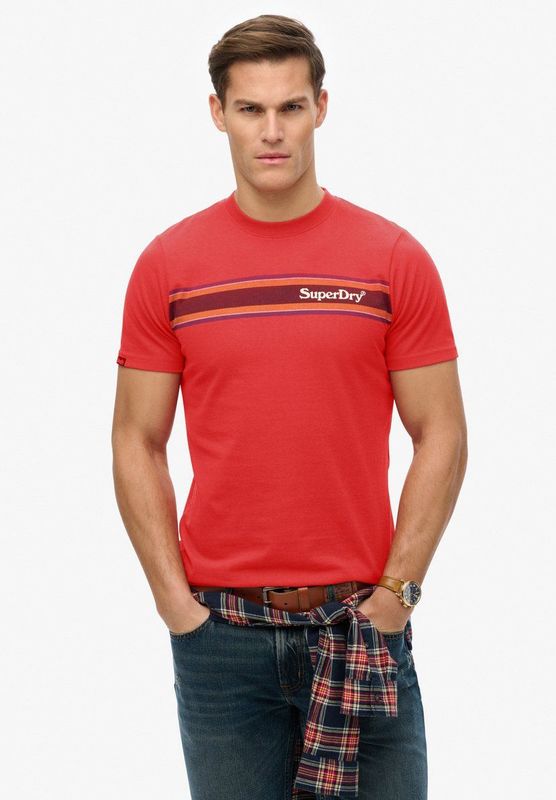 Superdry - Venue - T-shirt - Gestreept - Casual