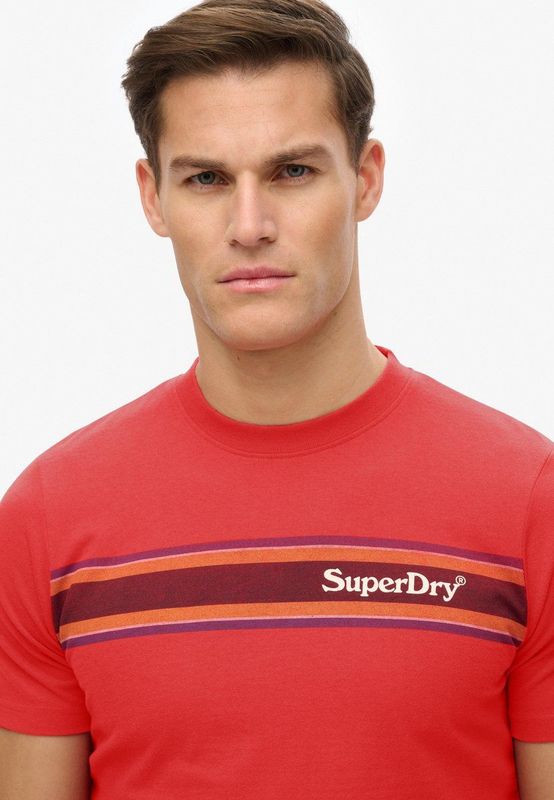 Superdry - Venue - Casual T-shirt - Gestreept - Katoen