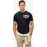 Superdry - Vintage Athletic T-shirt - Korte Mouwen - Zwart - Katoen