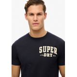 Superdry - Vintage Athletic T-shirt - Korte Mouwen - Zwart - Katoen