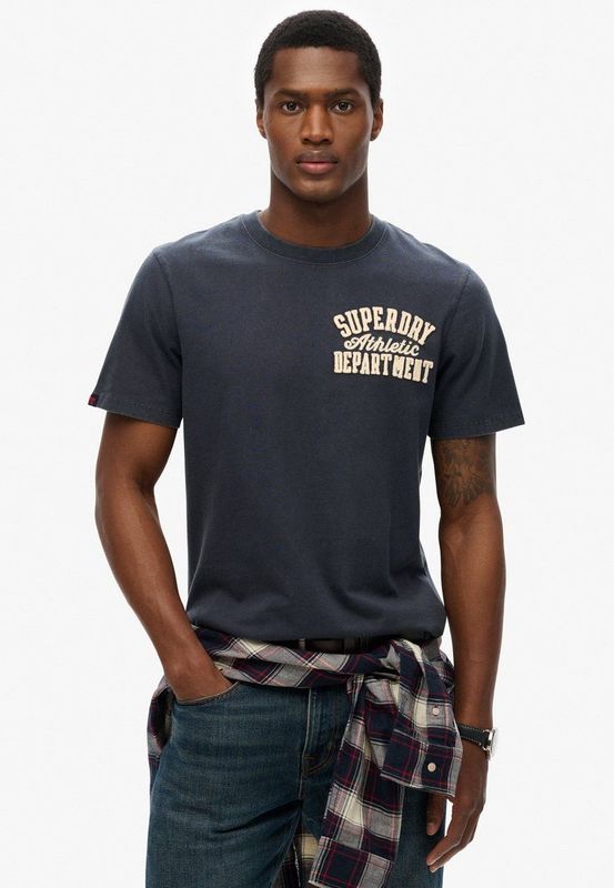 Superdry - Vintage Athletic - T-shirt - Katoen - Korte Mouwen