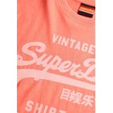 Superdry - M1012119A - T-shirt - Fluor Geel - Katoen - Korte Mouwen