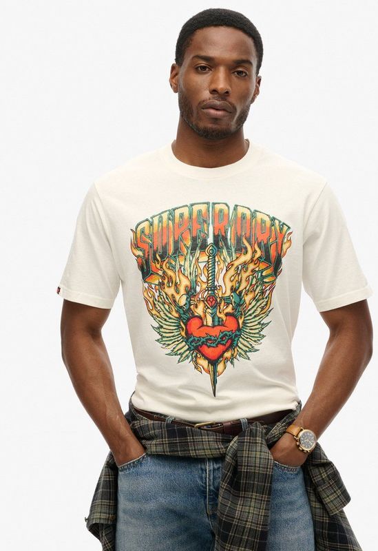 Biker Rock - Graphic T-Shirt - Zwart - 100% Katoen