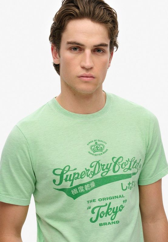 Superdry - Workwear Washed Relaxed T-shirt - Korte Mouwen