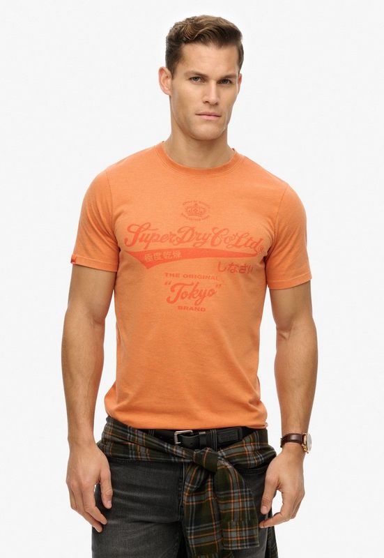 Superdry - Workwear Washed Relaxed T-shirt - Korte Mouwen