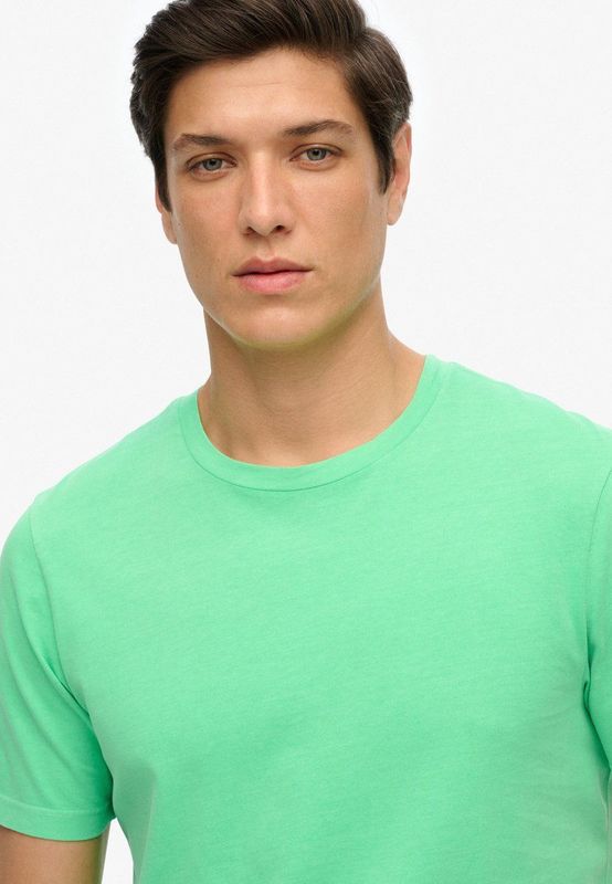 Superdry - Classic Essential T-shirt - Korte Mouwen - Zwart - 100% Katoen