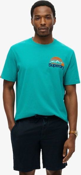Superdry - Great Outdoors - T-shirt - Zwart - Katoen
