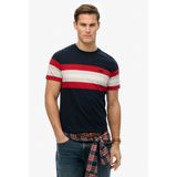 Superdry - Essential Stripe - T-shirt - Blauw - 100% Katoen