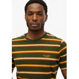 Superdry - Essentials Stripe T-shirt - Wit - 100% Katoen