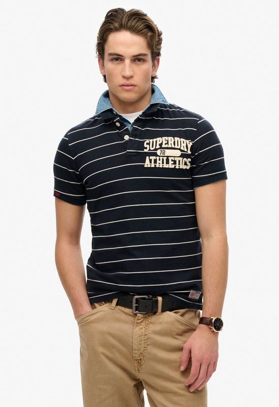 Superdry - Vintage Athletic - Poloshirt - Groen - Korte Mouw