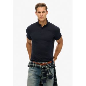 Superdry - City Pique Poloshirt - Blauw - 100% Katoen