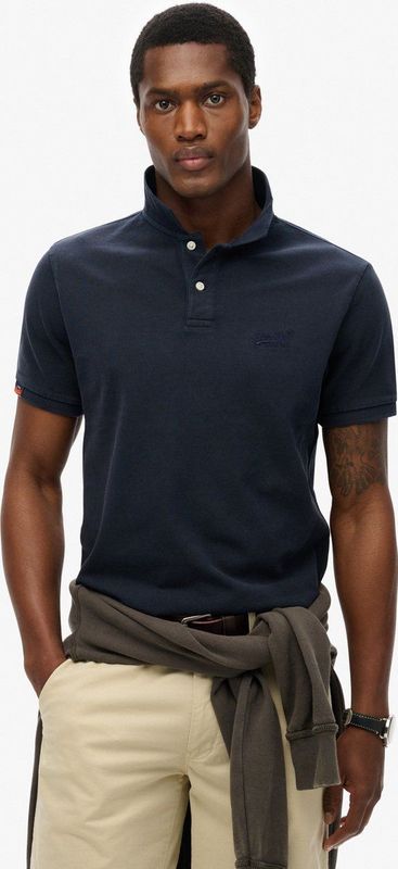 Superdry - Vintage Destroy Polo - Groen - Katoenmix