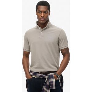 Superdry - Vint Destroy Polo - Sportshirt - Grijs - Katoen