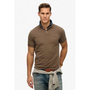 Superdry - Vint Destroy Polo - Heren - Bruin - Katoen