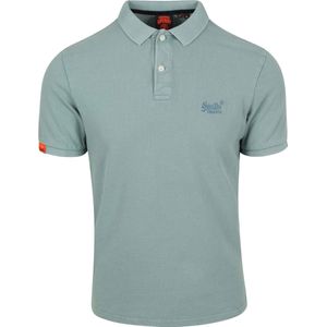 Superdry - Vintage Destroy Polo Shirt - Katoen - Zwart