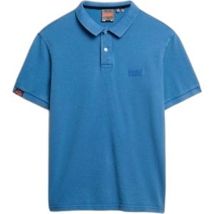 Superdry - Vintage Destroy Polo Shirt - Katoen - Groen