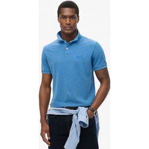 SuperDry - Vintage Destroy Polo - T-shirt - Zwart - Katoen