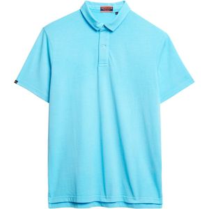 Superdry - Polo - Blauw - Katoen - Slim Fit
