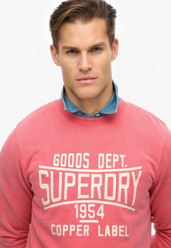 Superdry - Vintage Wash Relaxed - Sweatshirt - Zwart