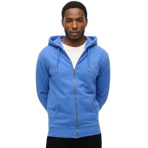 Superdry - M2014128A - Hoodie - Blauw - Katoen - Slim Fit