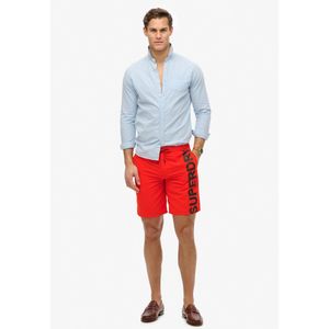 Superdry - Classic 19-Inch Logo Board Shorts - Zwart - 100% Gerecycled Polyester