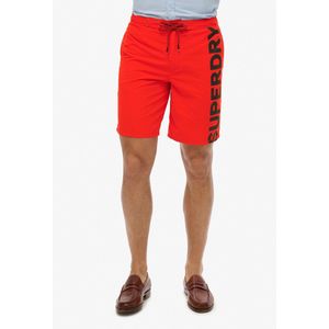 Superdry - Classic 19-Inch Logo Board Shorts - Blauw - 100% Gerecycled Polyester