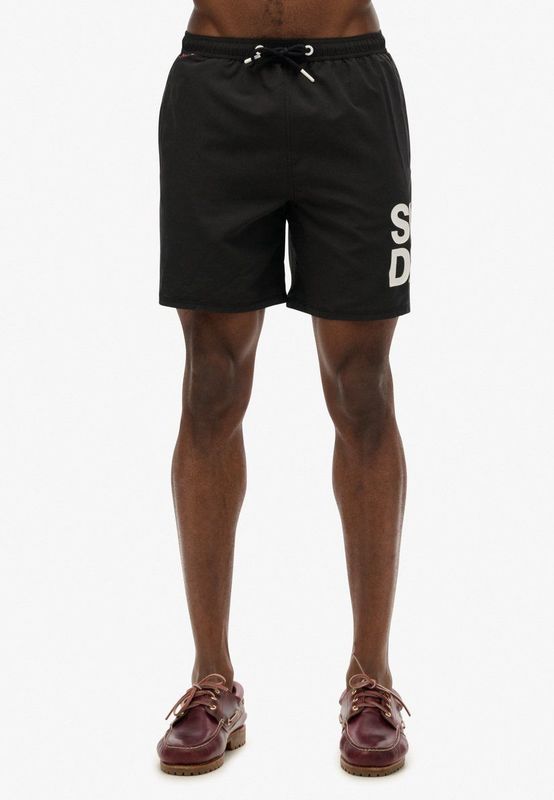 Superdry - M3010247A - Zwembroek - Zwart - Gerecycled Polyester