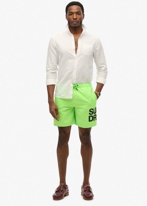 Superdry - M3010247A - Zwembroek - Zwart - Gerecycled Polyester