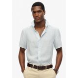 Superdry - Relaxed Fit Overhemd - Lichtblauw - 100% Linnen