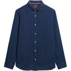 Superdry - Vacation - Longsleeve Shirt - Blauw - Katoen