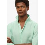 Superdry - Overhemd - Mint - 100% Linnen - Lange Mouwen