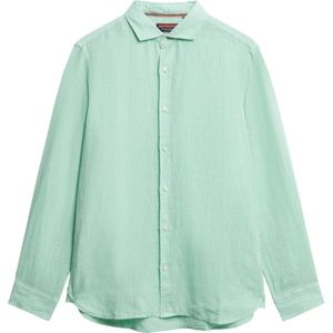 Superdry - Linnen Overhemd - Mint - 100% Linnen