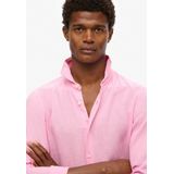 Superdry - Linnen Overhemd - Blauw - 100% Linnen