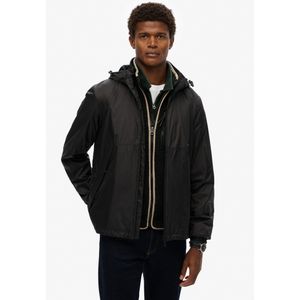 Superdry - Logo Windjack - Zwart - Lichtgewicht - Capuchon