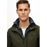 Superdry - Logo Windjack - Zwart - Lichtgewicht - Met Capuchon