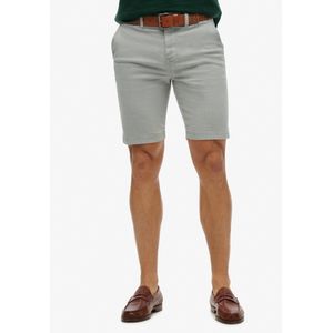 Superdry - Slim Fit Chino - Korte Broek - Beige - Katoen in Conversie