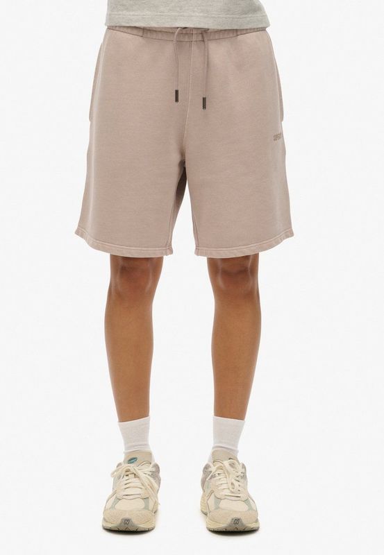 Superdry - Code Sl Velour Korte Broek - Blauw - Katoen - Slim Fit