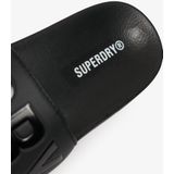 Superdry - Core Graphic - Badslippers - Zwart - Gevoerd - Voorgevormd Voetbed