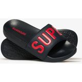 Superdry - Core Graphic - Badslippers - Zwart - Gevoerde Voetriem
