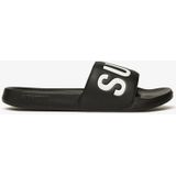 Superdry - Core Graphic - Badslippers - Zwart - Gevoerde Voetband