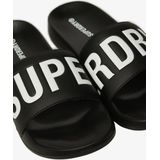 Superdry - Core Graphic - Badslippers - Zwart - Gevoerde Voetband