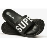 Superdry - Core Graphic - Badslippers - Zwart - Gevoerde Voetband