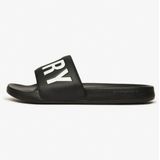 Superdry - Core Graphic - Badslippers - Zwart - Gevoerde Voetband