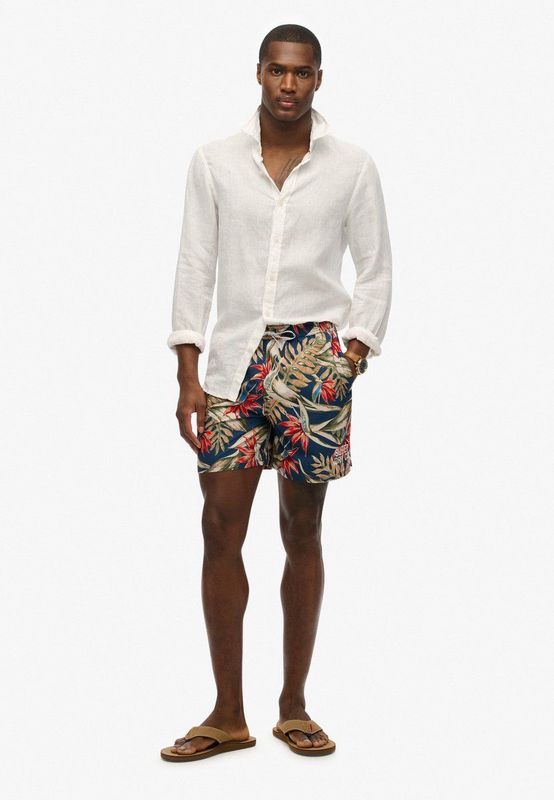 Superdry - Premium Slippers - Klassieke Flip-Flop - Zwart - Gevoerd