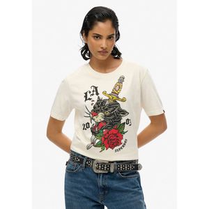 Superdry - Neo Trad Tattoo - T-shirt - Zwart - 100% Katoen